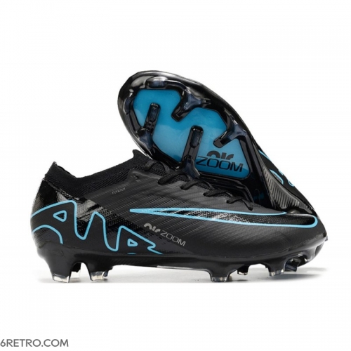 Nike Air Zoom Mercurial Vapor XV Elite Firm Ground Black Blue Football Boots Nike Air Zoom Mercurial Vapor XV Elite Firm Ground Black Blue Football Boots