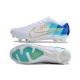 Nike Air Zoom Mercurial Vapor XV Elite Firm Ground White Blue Gold Football Boots