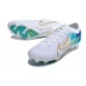 Nike Air Zoom Mercurial Vapor XV Elite Firm Ground White Blue Gold Football Boots
