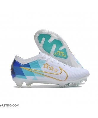Nike Air Zoom Mercurial Vapor XV Elite Firm Ground White Blue Gold Football Boots
