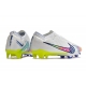 Nike Air Zoom Mercurial Vapor XV Elite Firm Ground White Pink Blue Football Boots