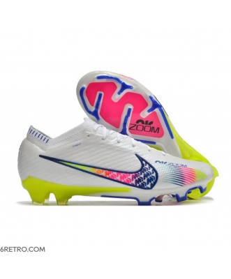 Nike Air Zoom Mercurial Vapor XV Elite Firm Ground White Pink Blue Football Boots