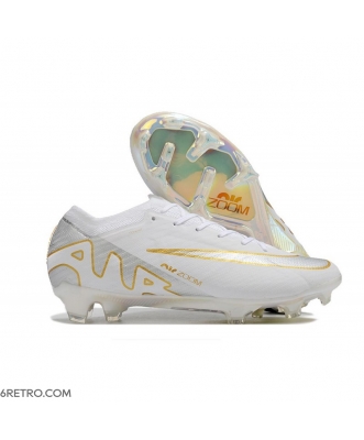 Nike Air Zoom Mercurial Vapor XV Elite Firm Ground Whtie Gold Silver Football Boots