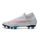 Nike CR7 x Bugatti Mercurial Superfly 7 Elite Firm Ground White Red Football Boots