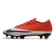 Nike Future DNA Mercurial Vapor XIII Elite Firm Ground Red Silver Football Boots