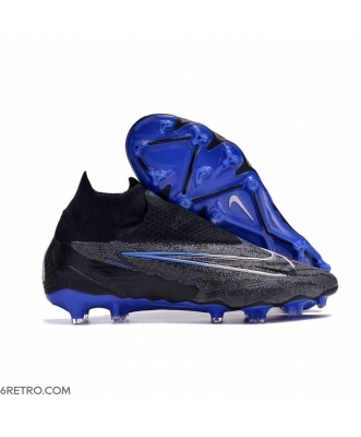 Nike Gripknit Phantom GX Elite Dynamic Fit Firm Ground Black Chrome Hyper Royal Football Boots