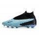 Nike Gripknit Phantom GX Elite Dynamic Fit Fusion Firm Ground Black Blue Football Boots