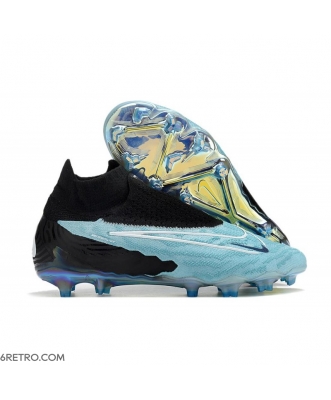 Nike Gripknit Phantom GX Elite Dynamic Fit Fusion Firm Ground Black Blue Football Boots