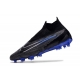 Nike Gripknit Phantom GX Elite Dynamic Fit Fusion Firm Ground Black Chrome Hyper Royal Football Boots