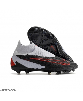 Nike Gripknit Phantom GX Elite Dynamic Fit Fusion Firm Ground Black Grey Red Football Boots