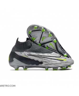 Nike Gripknit Phantom GX Elite Dynamic Fit Fusion Firm Ground Grey Green Football Boots