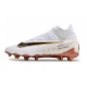 Nike Gripknit Phantom GX Elite Dynamic Fit Fusion Firm Ground White Gold Football Boots