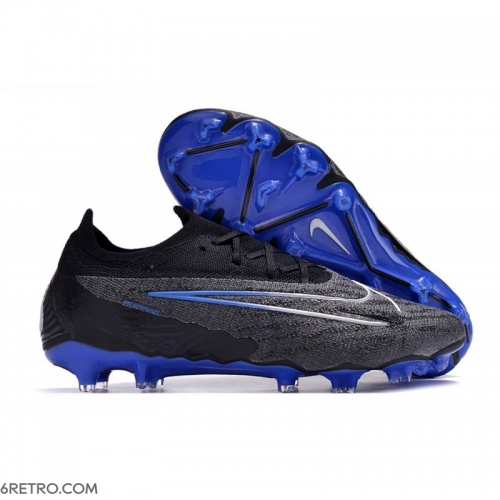 Nike Gripknit Phantom GX Elite Firm Ground Black Chrome Hyper Royal Football Boots Nike Gripknit Phantom GX Elite Firm Ground Black Chrome Hyper Royal Football Boots