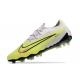 Nike Gripknit Phantom GX Elite Firm Ground Luminous - Barely Volt Gridiron Barely Grape Football Boots
