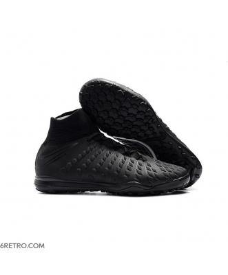 Nike HypervenomX Proximo II DF TF Turf - All Black Football Boots
