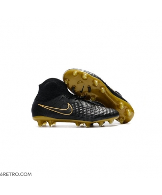 Nike Magista Obra 2 Firm Ground Black Gold Football Boots