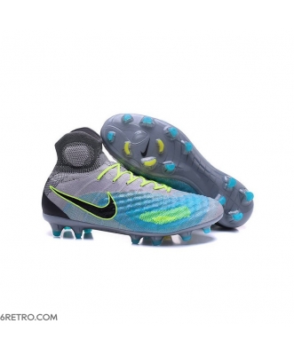 Nike Magista Obra 2 Firm Ground Men Top Grey Blue Black Football Boots