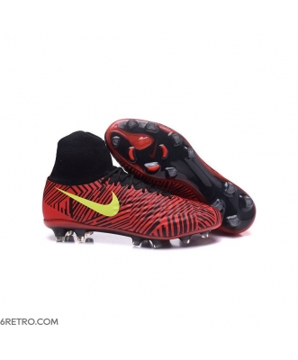 Nike Magista Obra 2 Firm Ground Men Top Red Black Yellow Football Boots