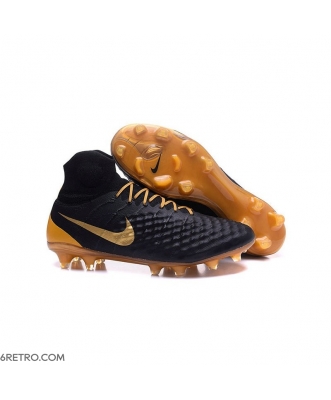 Nike Magista Obra II Firm Ground ACC Black Gold Football Boots