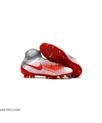 Nike Magista Obra II Firm Ground Firm Ground White Red Football Boots