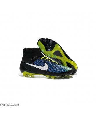 Nike Men Magista Obra Firm Ground ACC Black Blue White Football Boots