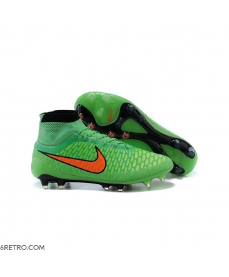 Nike Men Magista Obra Firm Ground ACC Green Orange Football Boots
