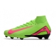 Nike Mercurial Superfly 10 Elite Firm Ground Green Pink Football Boots