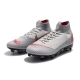 Nike Mercurial Superfly 6 Elite AC SG-Pro - Grey Red Football Boots