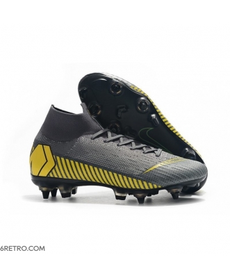 Nike Mercurial Superfly 6 Elite AC SG-Pro - Grey Yellow Football Boots