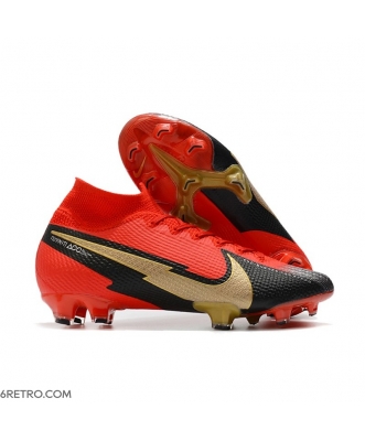 Nike Mercurial Superfly 7 Elite DF Firm Ground Crimson Black Gold Football Boots