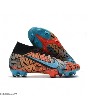 Nike Mercurial Superfly 7 Elite DF Firm Ground F.C. Mexico City Orange Blue Football Boots