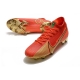 Nike Mercurial Superfly 7 Elite DF Firm Ground Ronaldo CR100 Red Gold Football Boots