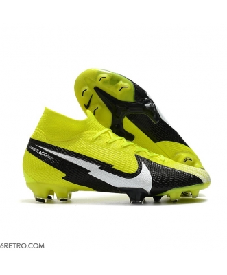 Nike Mercurial Superfly 7 Elite DF Firm Ground Yellow Black White Football Boots