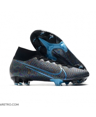 Nike Mercurial Superfly 7 Elite Firm Ground ACC Wavelength - Black Laser Blue Football Boots