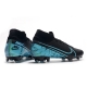 Nike Mercurial Superfly 7 Elite Firm Ground Black Blue Football Boots