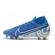 Nike Mercurial Superfly 7 Elite Firm Ground Lights - Blue White Obsidian Football Boots