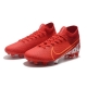 Nike Mercurial Superfly 7 Elite Firm Ground Red White Football Boots