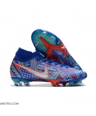 Nike Mercurial Superfly 7 Elite Firm Ground Sancho SE11Blue White Green Black Football Boots