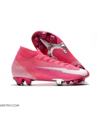 Nike Mercurial Superfly 7 Elite Firm Ground X Mbappe Pink Blast White Black Football Boots