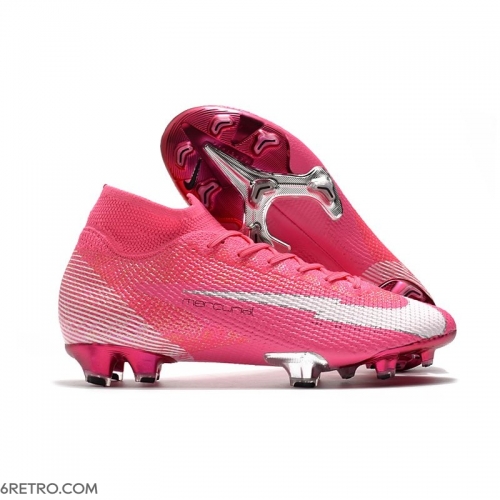 Nike Mercurial Superfly 7 Elite Firm Ground X Mbappe Pink Blast White Black Football Boots Nike Mercurial Superfly 7 Elite Firm Ground X Mbappe Pink Blast White Black Football Boots