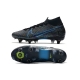 Nike Mercurial Superfly 7 Elite SG-PRO Anti-Clog Black Blue Football Boots