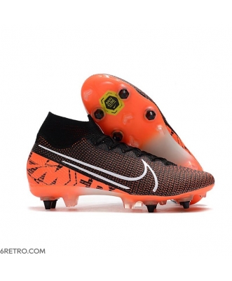 Nike Mercurial Superfly 7 Elite SG-PRO Anti-Clog Black White Hyper Crimson Football Boots