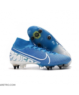 Nike Mercurial Superfly 7 Elite SG-PRO Anti-Clog Lights Blue White Football Boots