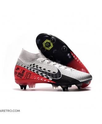 Nike Mercurial Superfly 7 Elite SG-PRO Anti-Clog Neymar Chrome Black Red Football Boots