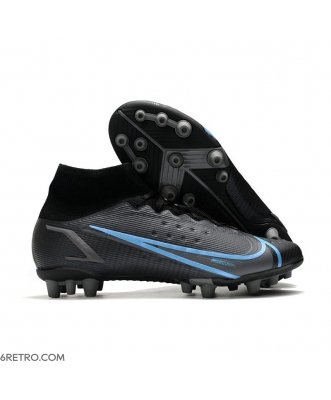 Nike Mercurial Superfly 8 Elite AG Black Iron Grey Football Boots