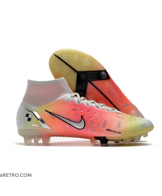 Nike Mercurial Superfly 8 Elite AG Dream Speed 4 - White Metallic Silver Pure Platinum Football Boots