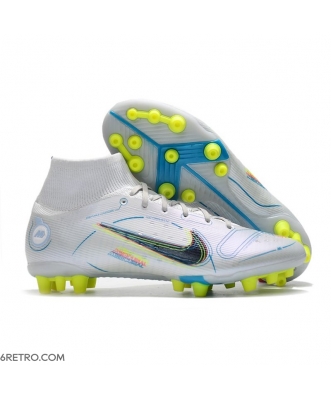 Nike Mercurial Superfly 8 Elite AG Grey Blackened Blue Football Boots