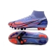 Nike Mercurial Superfly 8 Elite AG Mbappe Light Thistle Metallic Silver Football Boots