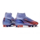 Nike Mercurial Superfly 8 Elite AG Mbappe Light Thistle Metallic Silver Football Boots