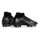 Nike Mercurial Superfly 8 Elite AG Shadow - Black Metallic Gold Metallic Silver Football Boots